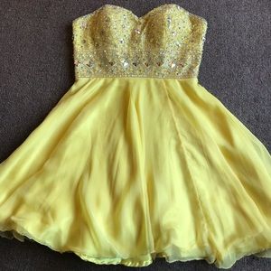 Yellow homecoming dress